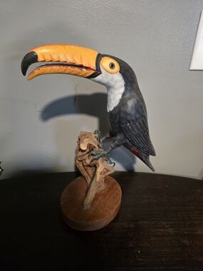 Handcrafted Toucan Bird Figurine